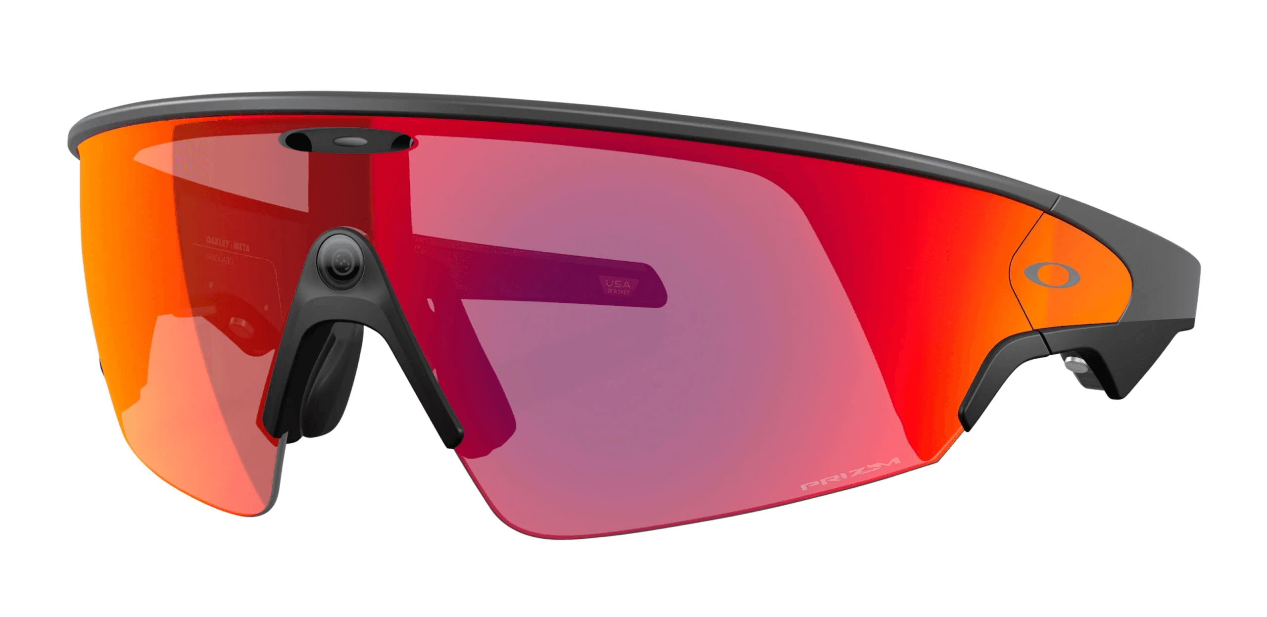 Oakley Meta Vanguard sport smart glasses with wraparound frame and camera