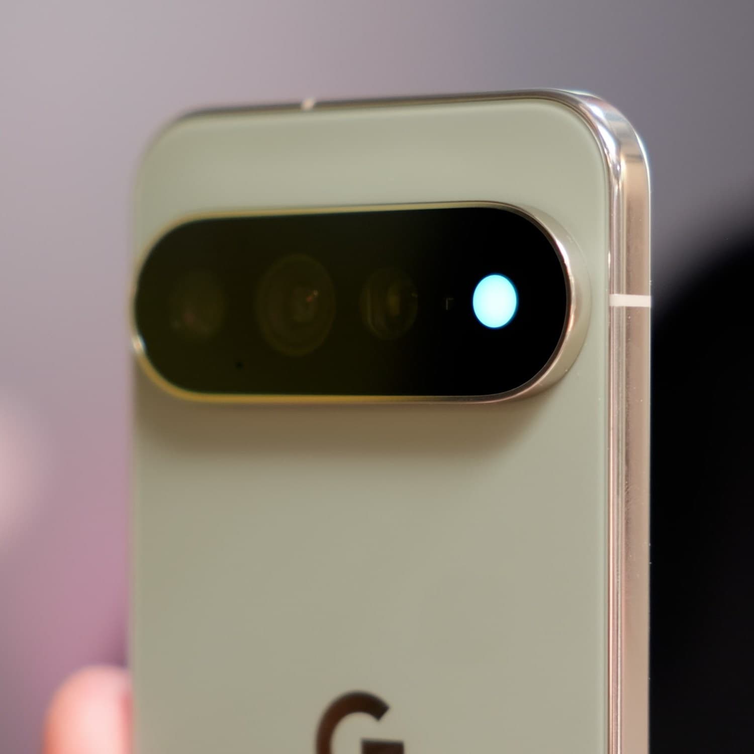 Pixel 11 Pro camera bar with HiLight LED ring around the flash